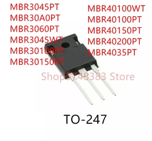 10PCS MBR3045PT MBR30A0PT MBR3060PT MBR3045WT MBR30100PT MBR30150PT MBR40100WT MBR40100PT MBR40150PT MBR40200PT MBR4035PT TO-247