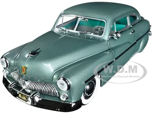 1949 Mercury Eight Coupe Berwick Green Metallic with Green and Gray Interior 1/18 Diecast Model Car by Auto World