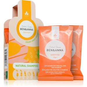 BEN&ANNA Natural Shampoo Sanddorn šamponové vločky proti padání vlasů 2x20 g