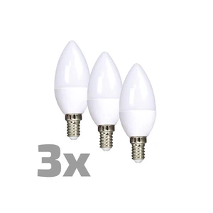 LED izzó Solight 6W, E14, 3000K, 450lm - 3db/csomagolás