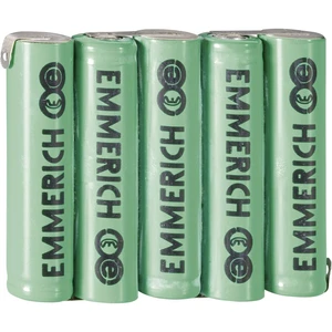 Emmerich 5AAA-ZLF akupack - sada nabíjacích batérií 5x micro (AAA) spájkovacia špička v tvare Z Ni-MH 6 V 800 mAh