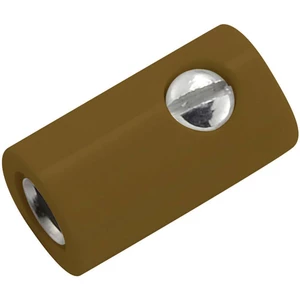 Kahlert Licht  mini laboratórne zásuvka zásuvka, rovná Ø pin: 2.6 mm hnedá 1 ks