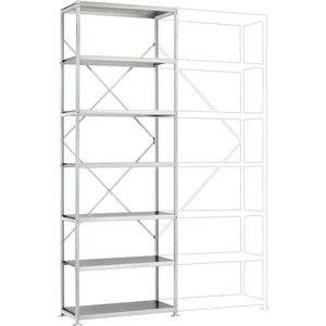 Manuflex RP1622.7035 základný modul regálu oddelenia  (š x v x h) 1030 x 3000 x 400 mm    oceľová podlaha