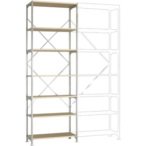 Manuflex RB2224 základný modul regálu oddelenia  (š x v x h) 1030 x 3000 x 400 mm    drevená podlaha