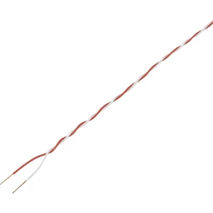 TRU COMPONENTS 1572354 spojovací drôt  2 x 0.20 mm² červená, biela 20 m