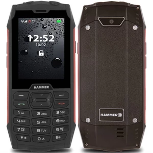 Mobilný telefón myPhone Hammer 4 Dual SIM (TELMYHHA4RE) červený tlačidlový telefón • 2,8" uhlopriečka • TFT displej • 320 × 240 px • procesor MediaTek
