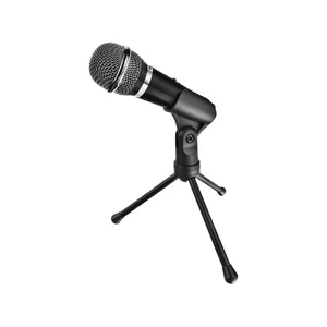 Mikrofón Trust Starzz All-round (21671) čierny kondenzátorový mikrofón • impedancia: 2 200 Ohm • frekvenčný rozsah: 50 Hz až 16 kHz • 3,5mm jack • tri