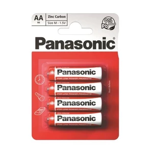 Batérie zinkovo-uhlíková Panasonic AA, R06, blistr 4ks (R6RZ/4BP) sonická zubná kefka • 31 000 sterov za minútu • 5 režimov • 2 kefové hlavice • šikmý