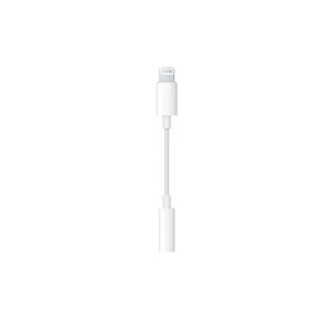 Redukcia Apple Jack 3,5mm / Lightning (MMX62ZM/A) biela redukce • konektor 1× Apple Lightning samec; 1× jack 3,5 mm samice • vhodné pro iPhone, iPad a