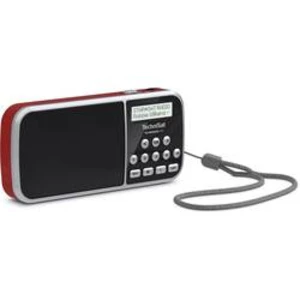 Kapesní rádio TechniSat Techniradio RDR, AUX, USB, černá, červená