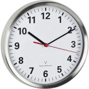 DCF nástěnné hodiny TFA Dostmann Funk-Wanduhr 60.3529.02, vnější Ø 22 cm, hliník