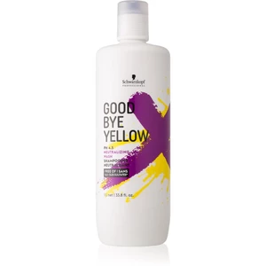Schwarzkopf Professional Goodbye  Yellow šampon neutralizující žluté tóny pro barvené a melírované vlasy 1000 ml