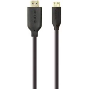 HDMI kabel Belkin [1x HDMI zástrčka - 1x mini HDMI zástrčka C] černá 3.00 m