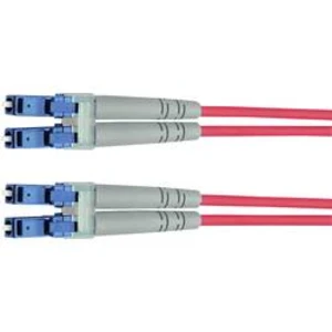 Optické vlákno kabel Telegärtner L00873A0002 [1x zástrčka LC - 1x zástrčka LC], 5.00 m, žlutá