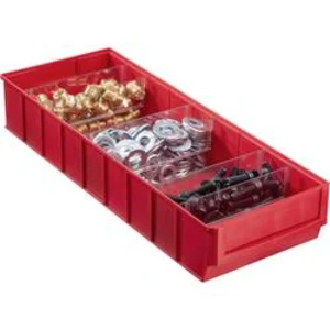 Otevřený skladovací box Allit 456571, (d x š x v) 185 x 500 x 81 mm, červená