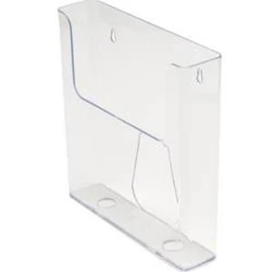 Deflecto DE76401 držák prospektů DIN A4, přihrádek 1, (š x v x h) 230 x 244 x 50 mm, transparentní, 1 ks