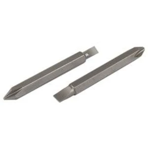 Oboustranný bit Wolfcraft 2407000, 60 mm, Ocel S2 , otryskaný , vysoce pevné, 2 ks
