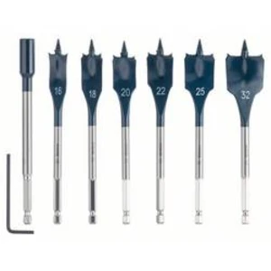 Sada frézovacích vrtáků do dřeva 16 mm, 18 mm, 20 mm, 22 mm, 25 mm, 32 mm Bosch Accessories 2608587009 1/4" (6,3 mm) 1 sada