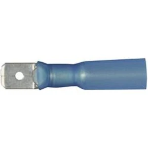 Faston konektor se smršťovací bužírkou Vogt Verbindungstechnik 3911h, 6.3 mm x 0.8 mm, modrá, 1 ks