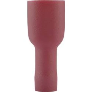 Faston zásuvka Vogt Verbindungstechnik 3944 6.3 mm x 0.8 mm, 180 °, plná izolace, červená, 1 ks
