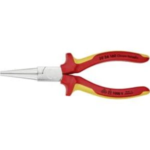 Ploché kleště kulaté VDE Knipex 30 36 160, hladké plochy čelistí