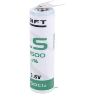 Speciální typ baterie AA pájecí kolíky ve tvaru U lithiová, Saft LS 14500 3PF, 2600 mAh, 3.6 V, 1 ks