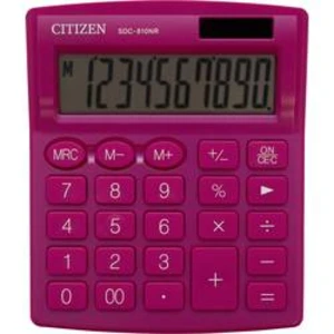 Citizen Office SDC-810NRPKE kapesní kalkulačka růžová Displej (počet míst): 10 solární napájení, na baterii (š x v x h) 105 x 21 x 127 mm