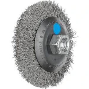 Kuželový kartáč 100 x 22 mm, tloušťka drátu 0,35 mm Se závitem M14 PFERD POS KBU 10010/M14 INOX 0,35, 43316003, 1 ks