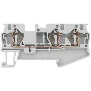 Průchodková svorka přípojka s pružinovým protitahem Siemens 8WH20030AG00, šedá, 50 ks