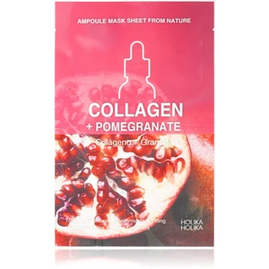 Holika Holika Ampoule Mask Sheet From Nature Collagen + Pomegranate plátýnková maska se zpevňujícím účinkem 1 ks