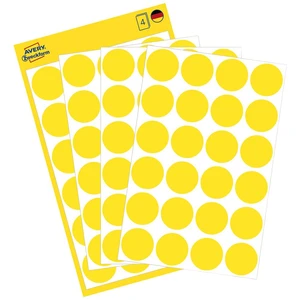 Avery-Zweckform 3007 popisovače etikiet Ø 18 mm žltá 96 ks permanentné papier