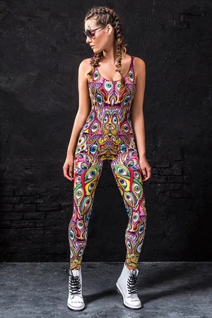Sexy Rave Bodysuit Women - Psychedelic Clothing Women - Festival Rave Outfits
