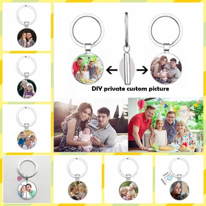 DIY Personalized Pendant Baby Custom Keychain Photo Mom, Dad, Grandpa, Grandma, Parents Love Gifts for Family
