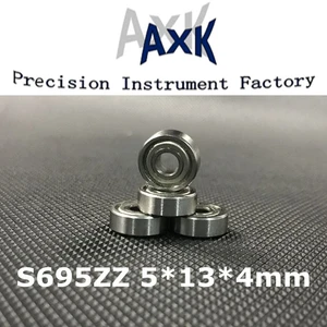 2023 Time-limited Real S695zz Abec-3 (10pcs) 5x13x4mm Stainless Steel Ball Bearings S695z S619/5zz