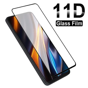 11D Safety Tempered Glass For Xiaomi Poco M3 M4 M5 Pro C3 C40 C50 C51 C55 Screen Protector X5 X4 X3 NFC F3 F4 GT F5 Glass Film