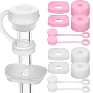 12 Pcs Cup Spill Stopper Straw Covers Cap Stoppers For Tumblers Drinking Caps Accessories