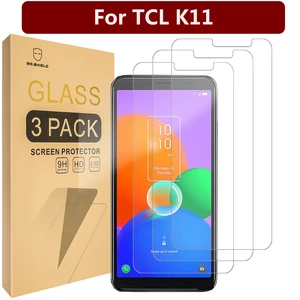 Mr.Shield [3-Pack] Screen Protector For TCL K11 [Tempered Glass] [Japan Glass with 9H Hardness] Screen Protector with Lifetime