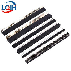 5CS Pitch 2.54mm 1x40 2x40 Pin Single Double Row Right Angle Straight SMT SMD Round Female Header Connector