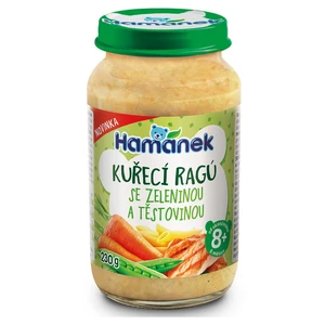 HAMÁNEK Kuřecí ragů se zeleninou a těstovinou 8m+ 230 g