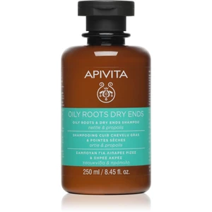 Apivita Holistic Hair Care Nettle & Propolis šampon pro mastnou vlasovou pokožku a suché konečky 250 ml