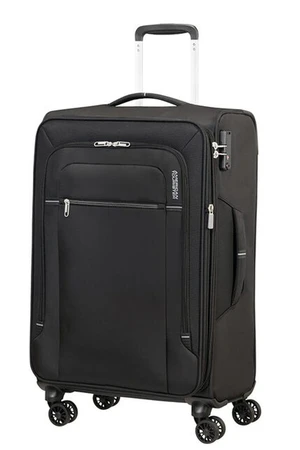 American Tourister Látkový cestovní kufr Crosstrack EXP M 71,5/77 l - černá