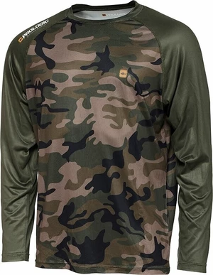 Prologic Tričko UV Camo Long Sleeve T-Shirt Camo/Green 2XL