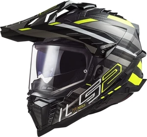 LS2 MX701 Explorer Carbon Edge Black/Hi-Vis Yellow S Helm
