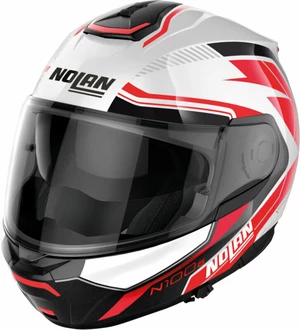 Nolan N100-6 Surveyor N-Com Metal White Red/Black 3XL Casca