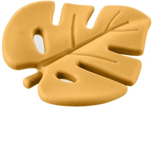 Zopa Silicone Teether Leaf hryzadielko Mustard Yellow 1 ks