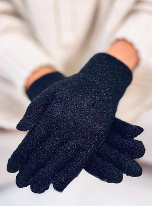Dámske basic rukavice čierne