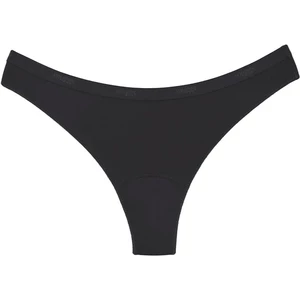 Snuggs Period Underwear Brazilian: Light Flow Black látkové menstruační kalhotky pro slabou menstruaci velikost L Black 1 ks