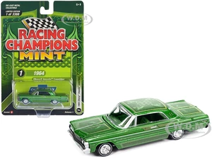 1964 Chevrolet Impala Lowrider Green Metallic with Graphics and Green Interior "Racing Champions Mint 2023" Release 1 Limited Edition to 3388 pieces