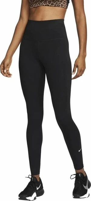 Nike Dri-Fit One Womens High-Rise Leggings Black/White M Fitness pantaloni