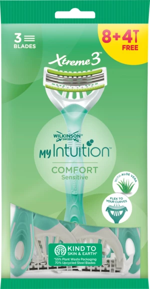 Wilkinson Sword MY Intuition Comfort Sensitive - jednorázový holicí strojek 12 ks